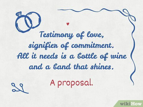 Getting down on one knee is such a cliche...make 'em work for it instead.