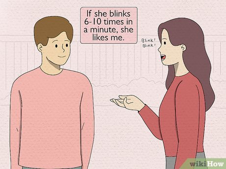 Step 3 Count how many times she blinks in a minute.