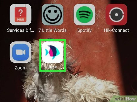 Step 1 Launch the Plenty of Fish app.