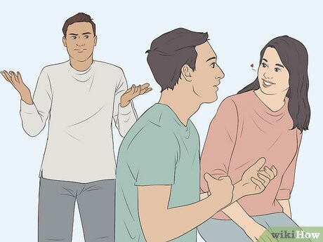 Step 23 She flirts with other people.