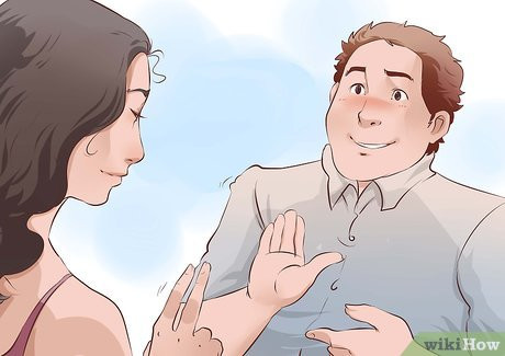 Step 1 Look for physical signs of flirting.