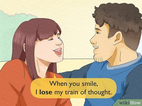 Explain that his smile is so intoxicating, it makes it hard to think straight.